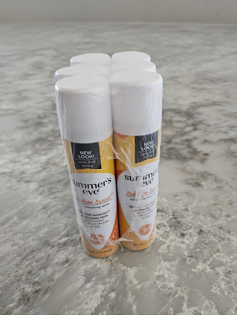 Lot of 6 Summer's Eve Tahitian Sunset Daily Feminine Spray 2oz Bulk Pack New
